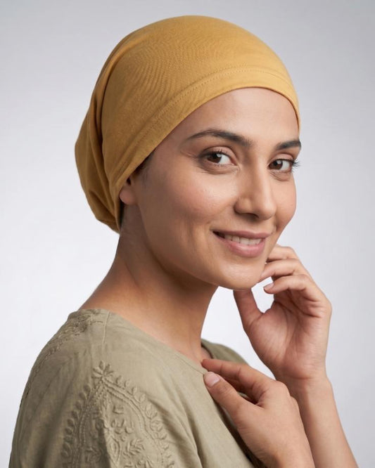 Plain Tube Cap – Beige - Ashii.pk
