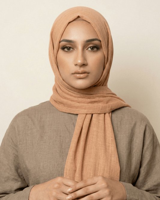 Skin Turkish Lawn Hijab - Ashii.pk