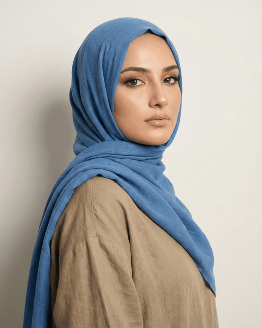 Space Cadet Turkish Lawn Hijab - Ashii.pk