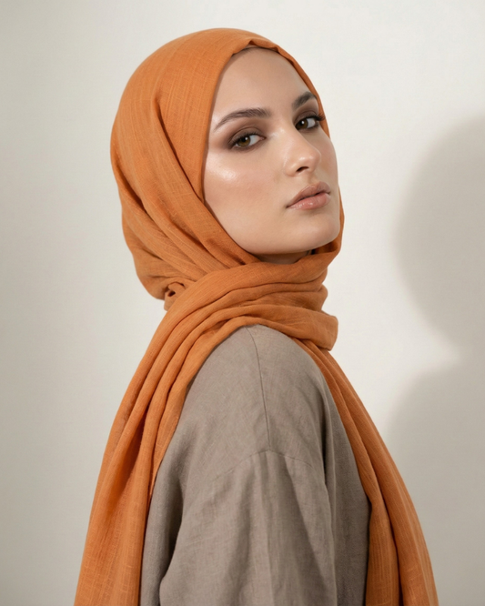 Rose Turkish Lawn Hijab