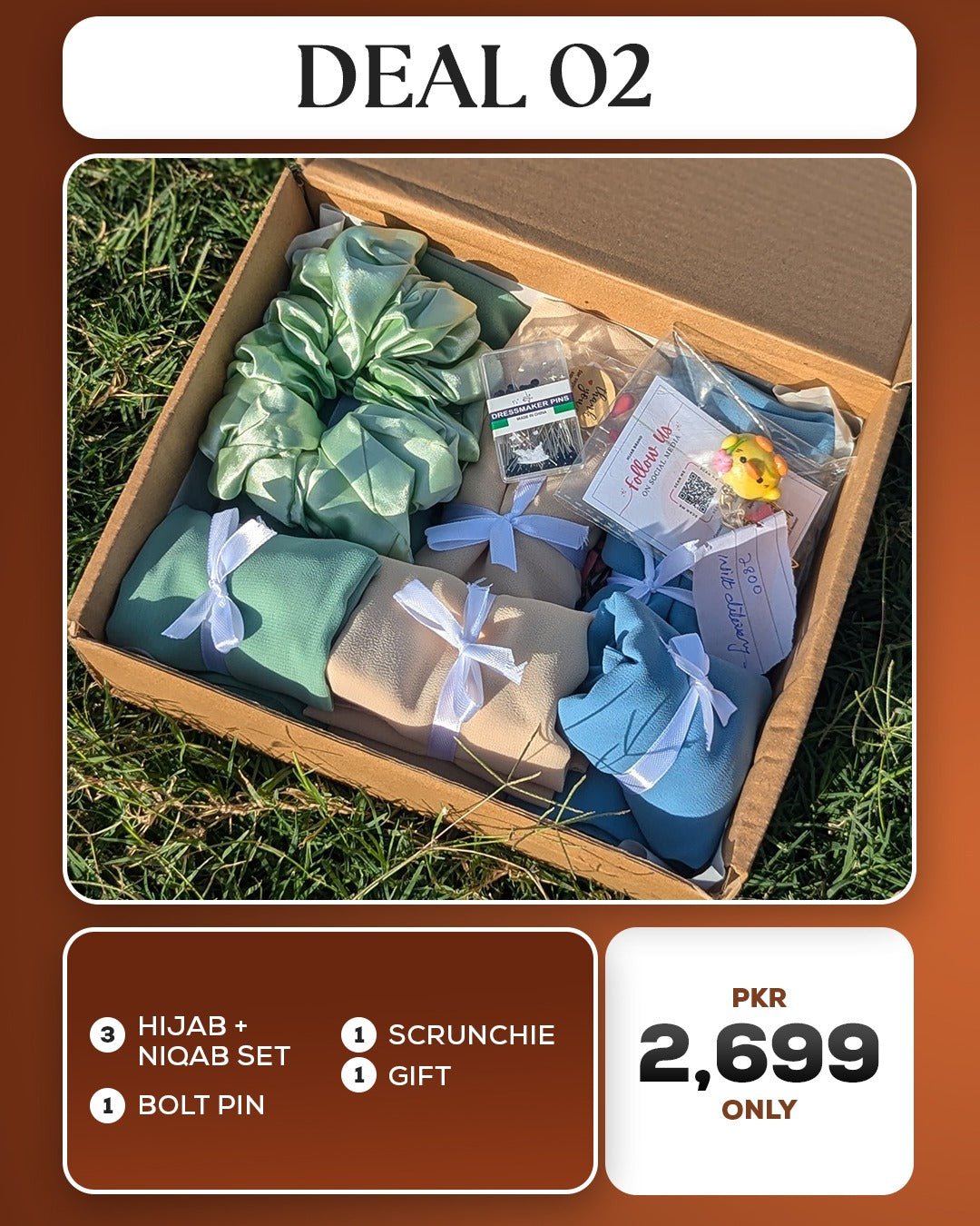 Ashii Deal 02 Hijab & Niqab Combo Deal – Premium Set at Discounted Price