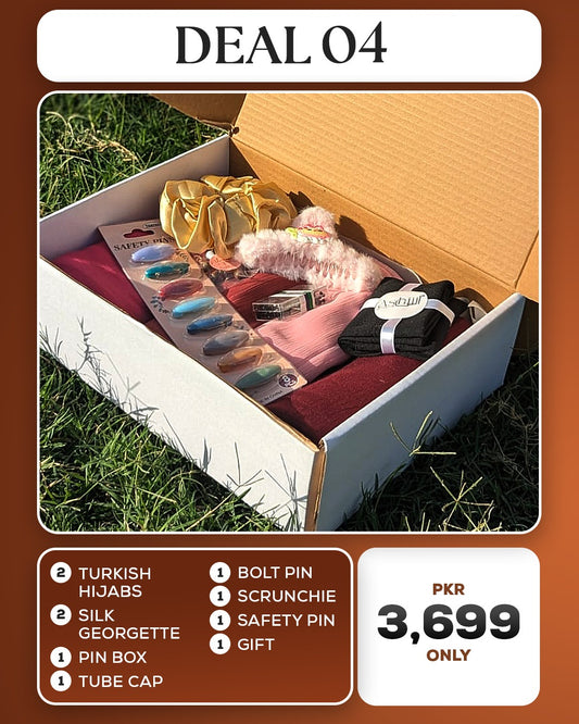 Ashii Deal 04 Turkish & Silk Hijab Deal – Premium Quality at Discounted Price