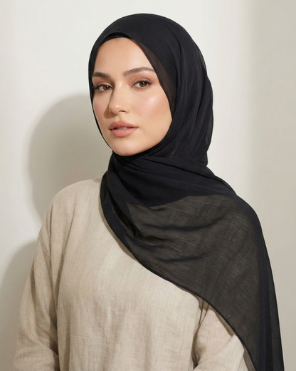 Wedding Hijab – Black