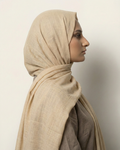 Khaki Turkish Lawn Hijab