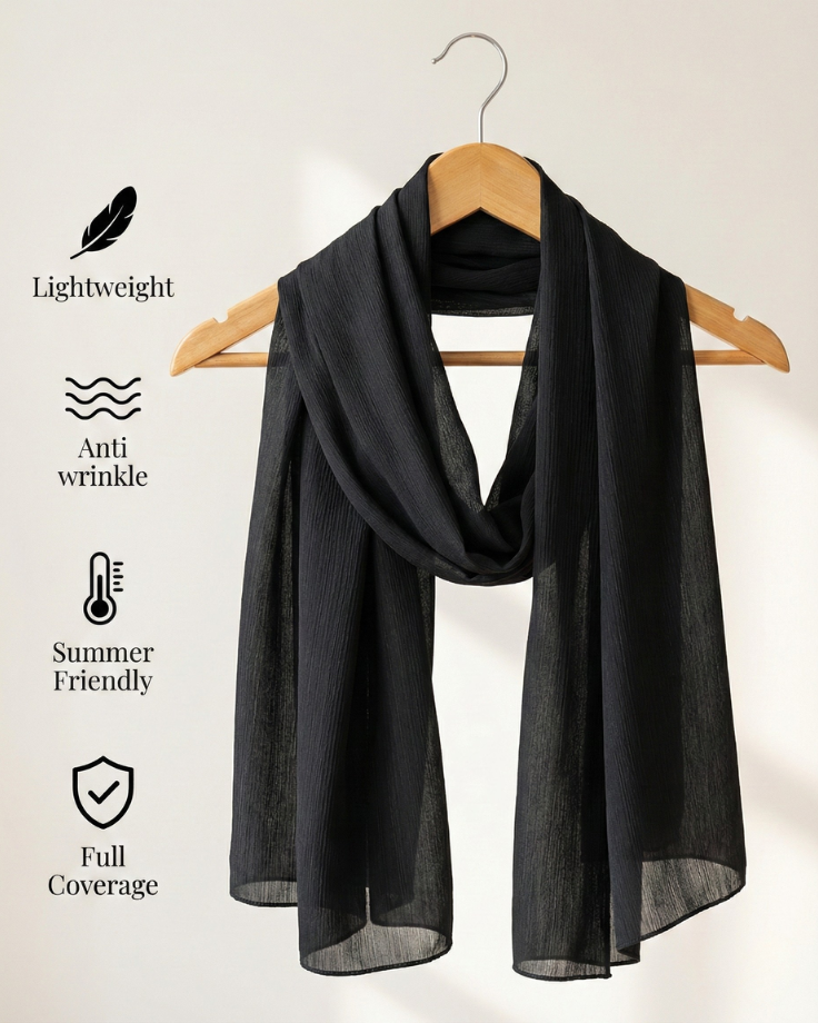 Wedding Hijab – Black