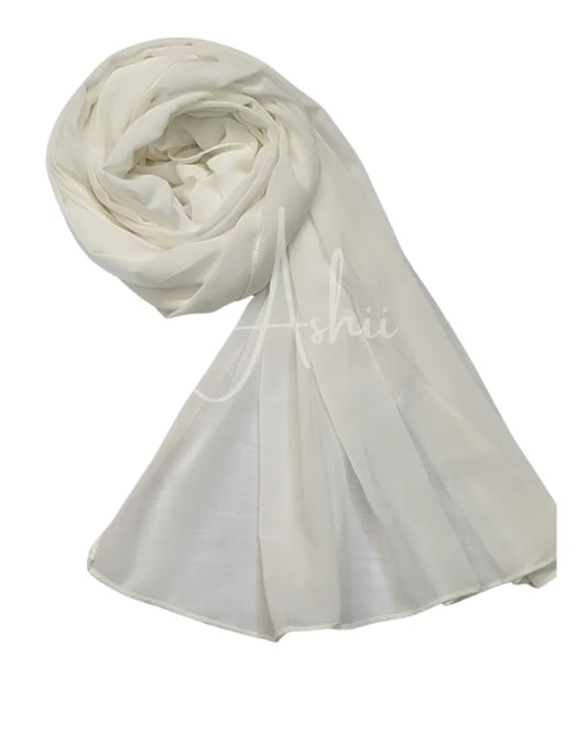 Basic Georgette Hijab – White