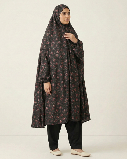 ✨ Namaz Chaddar – Black – Perfect for Ramadan Prayers