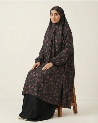 ✨ Namaz Chaddar – Black – Perfect for Ramadan Prayers