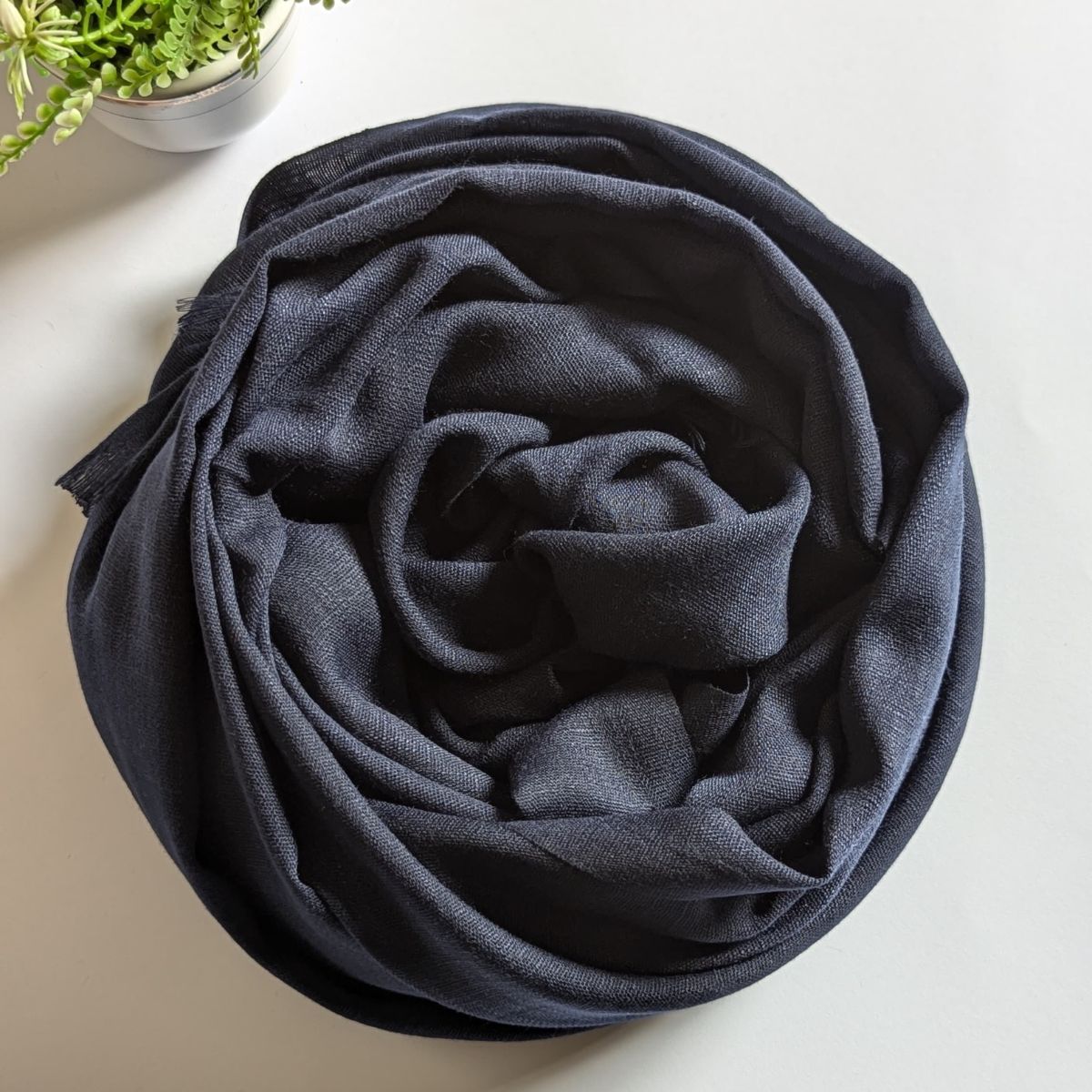 Turkish Lawn Hijab – Dark Blue