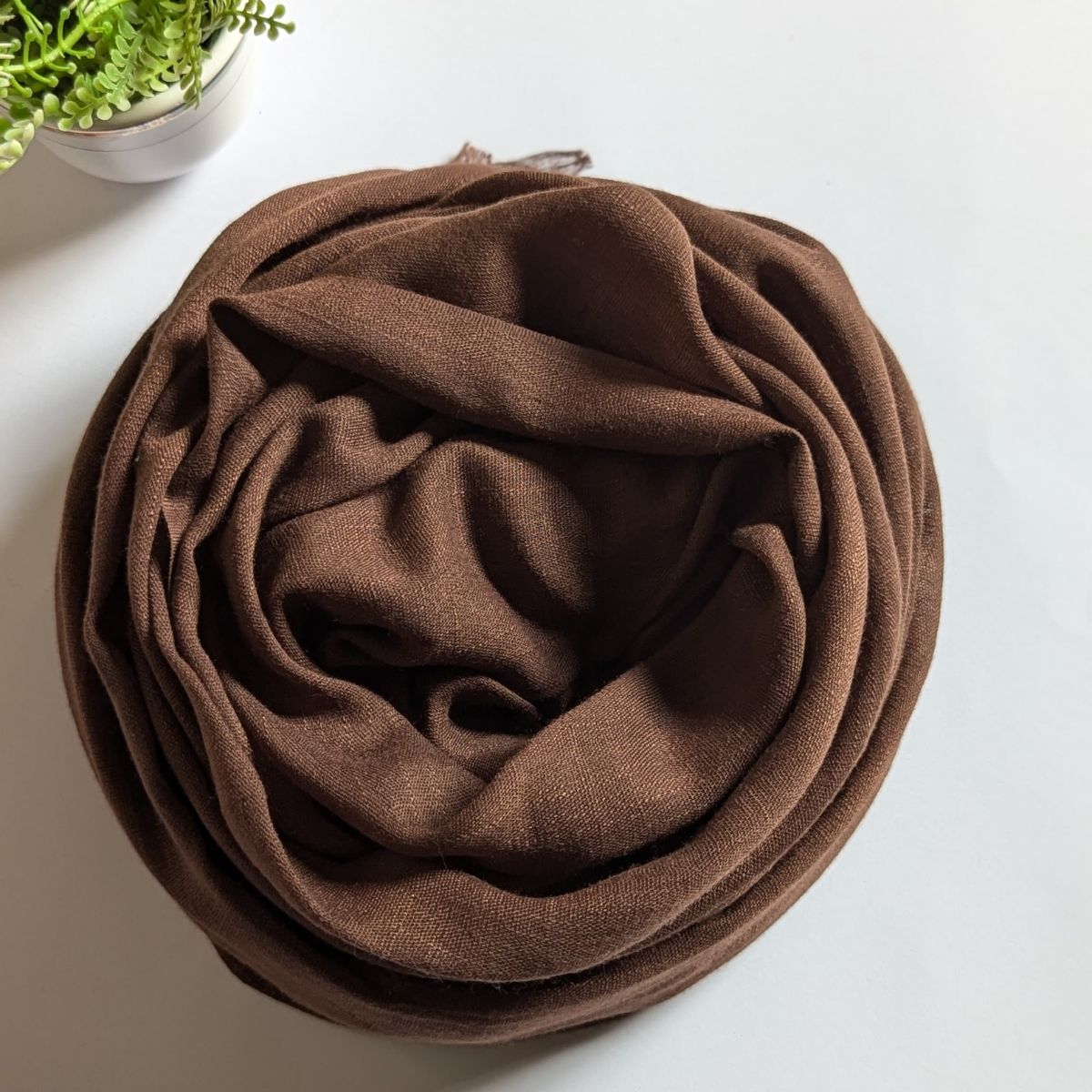 Turkish Lawn Hijab – Dark Brown