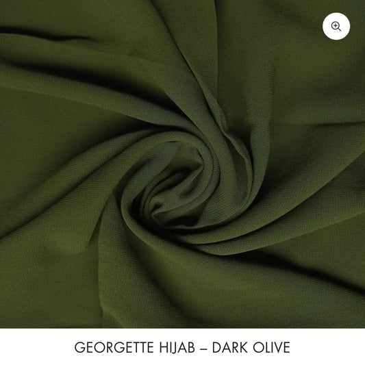 Basic Georgette Hijab – Dark Olive