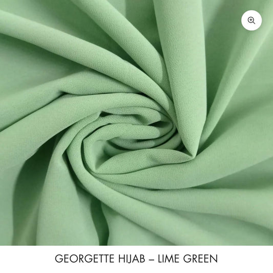 Basic Georgette Hijab – Lime Green