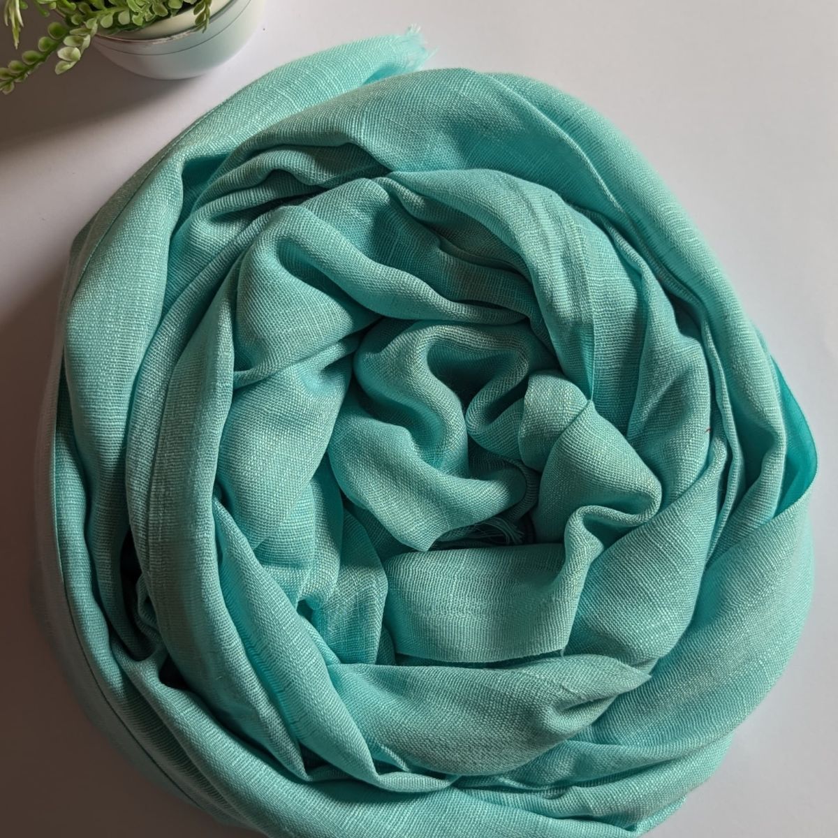 Turkish Lawn Hijab – Misty Teal