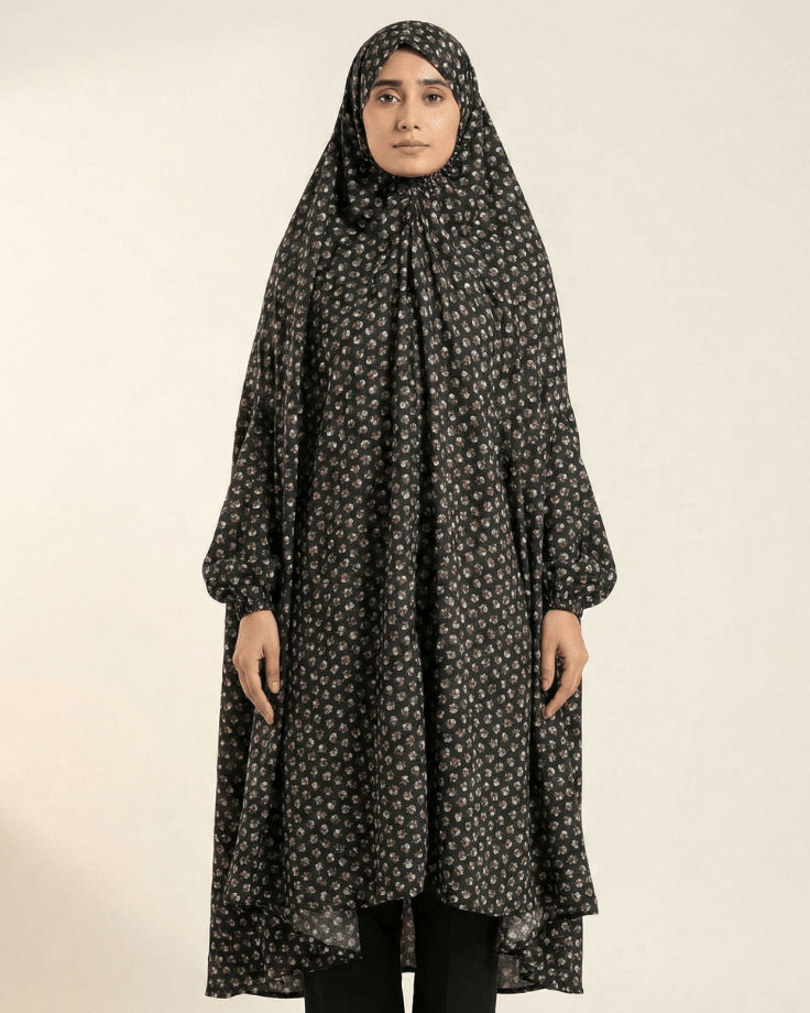 ✨ Namaz Chaddar – Black – Perfect for Ramadan Prayers - Ashii.pk