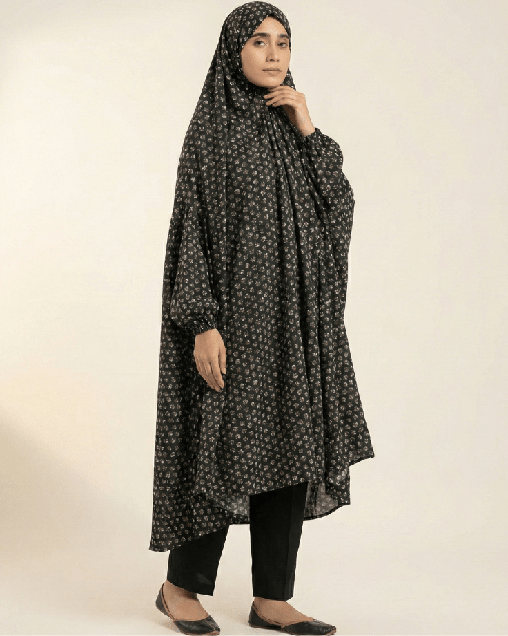 ✨ Namaz Chaddar – Black – Perfect for Ramadan Prayers - Ashii.pk