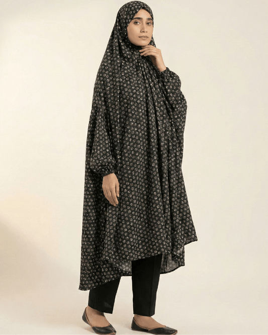 ✨ Namaz Chaddar – Black – Perfect for Ramadan Prayers - Ashii.pk