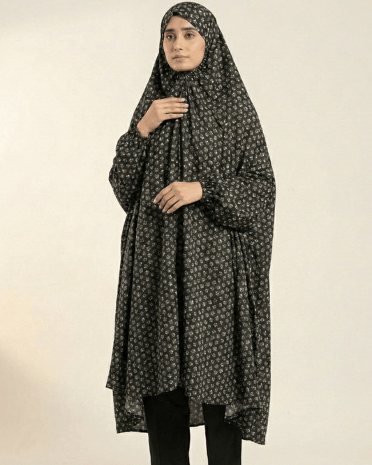 ✨ Namaz Chaddar – Black – Perfect for Ramadan Prayers - Ashii.pk