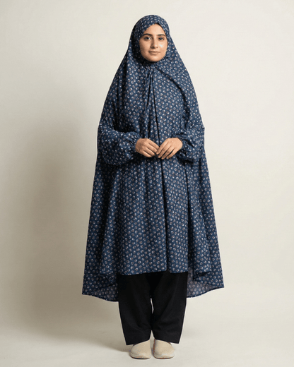 ✨ Namaz Chaddar – Blue – Perfect for Ramadan Prayers - Ashii.pk