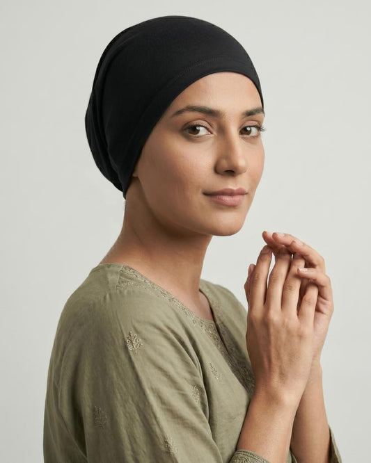 Plain Tube Cap – Black - Ashii.pk