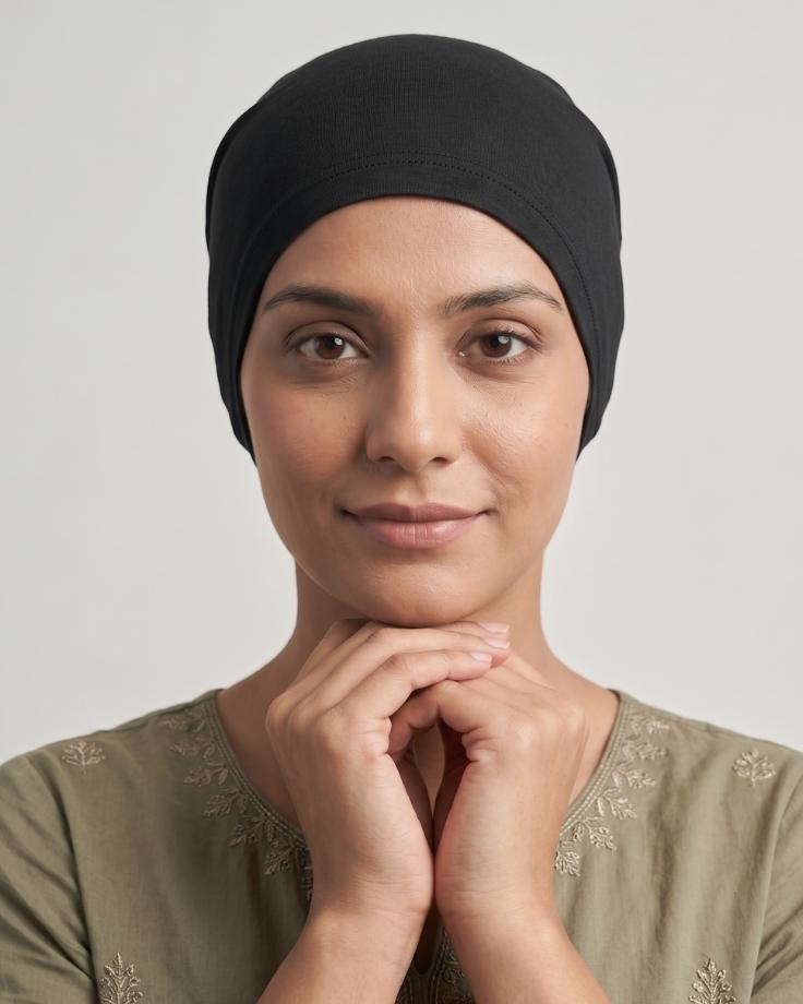 Plain Tube Cap – Black - Ashii.pk