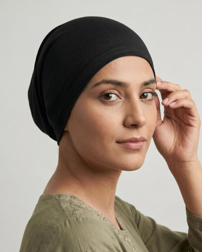 Plain Tube Cap – Black - Ashii.pk