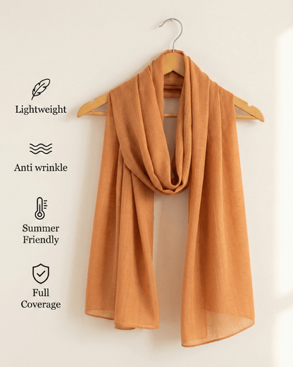 Rose Turkish Lawn Hijab - Ashii.pk