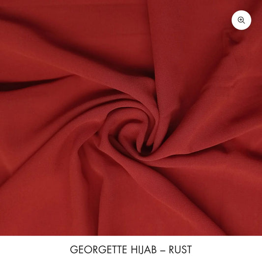 Basic Georgette Hijab – Rust