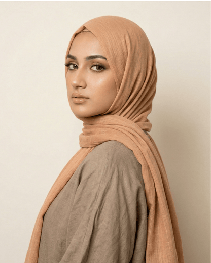 Skin Turkish Lawn Hijab - Ashii.pk