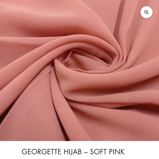 Basic Georgette Hijab – Soft Pink