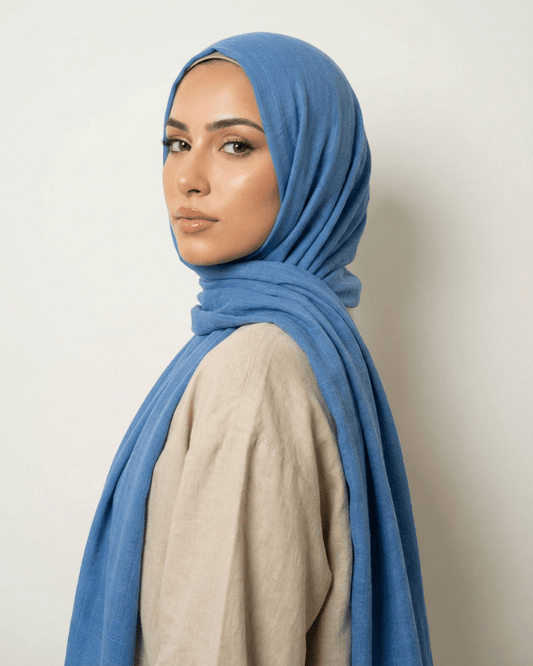 Space Cadet Turkish Lawn Hijab - Ashii.pk