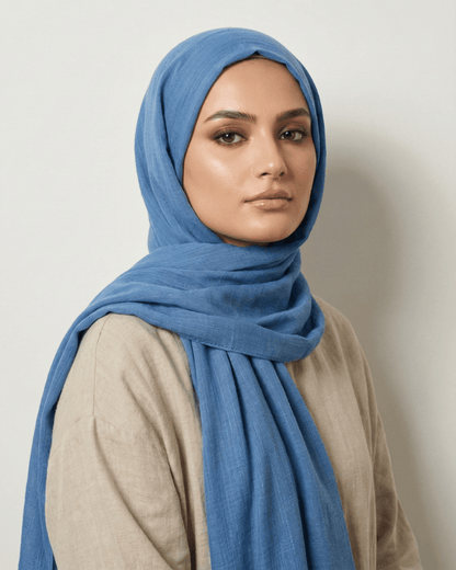 Space Cadet Turkish Lawn Hijab - Ashii.pk